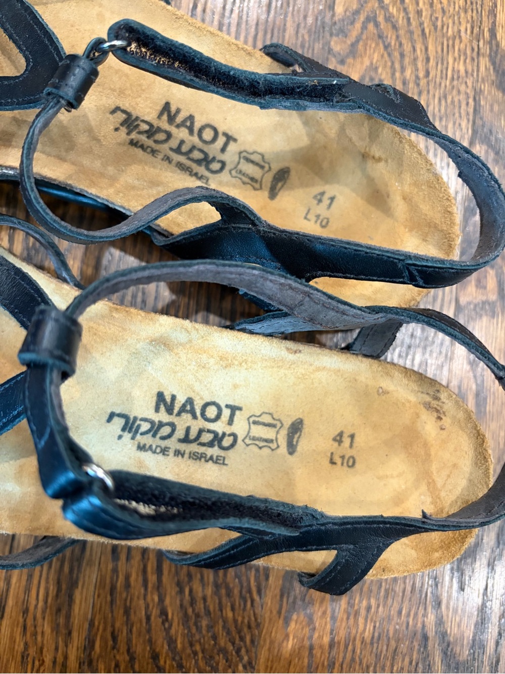 NAOT Dorith Black Raven Strappy Leather Sandals - Picture 4 of 8